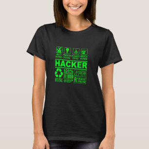 Funny Hacker Organic Composition It Hacking Nerd G T-Shirt