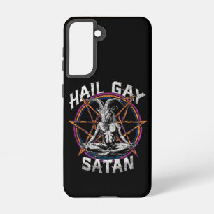 Funny Hail Gay Satan LGBT Goth Gay Pride Baphomet Samsung Galaxy Case