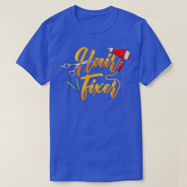 Funny Hairstylist Salon Hairdresser Professional H T-Shirt (Design Front)