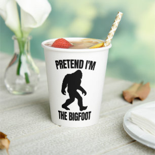 Funny Halloween 2020 - Pretend I'm The Bigfoot Paper Cups