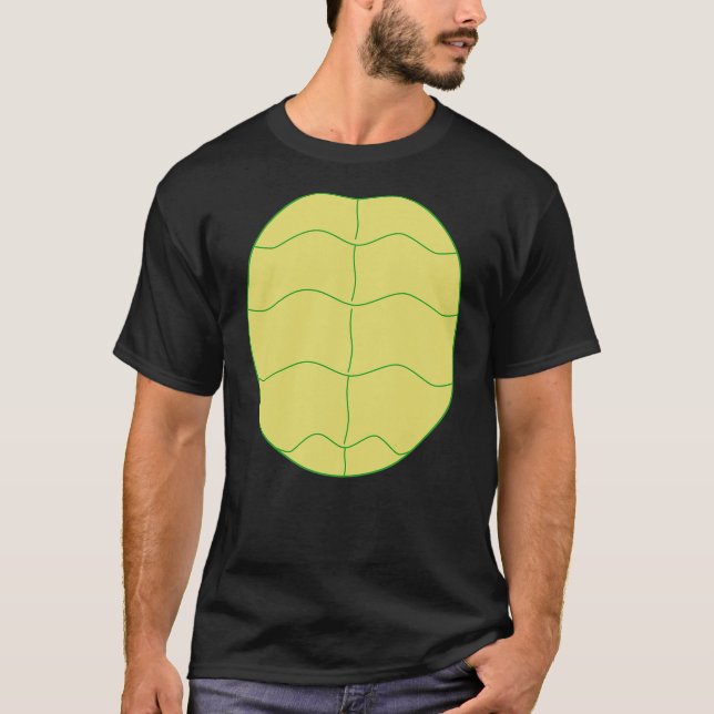 Funny Halloween Animal Belly Turtle Shell Costume  T-Shirt (Front)