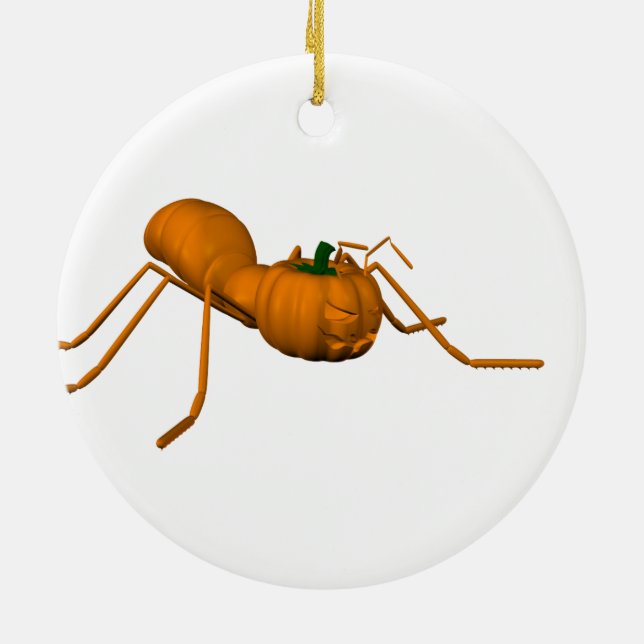 Funny Halloween Ant Ceramic Ornament (Back)