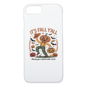Funny Halloween Autumn Cute It’s Fall Y’all Pumpki Case-Mate iPhone Case