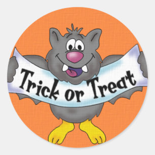 Funny Halloween Bat Sticker