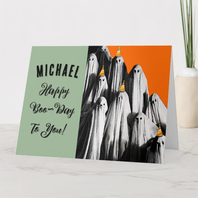 Funny Halloween Birthday Card (Front)