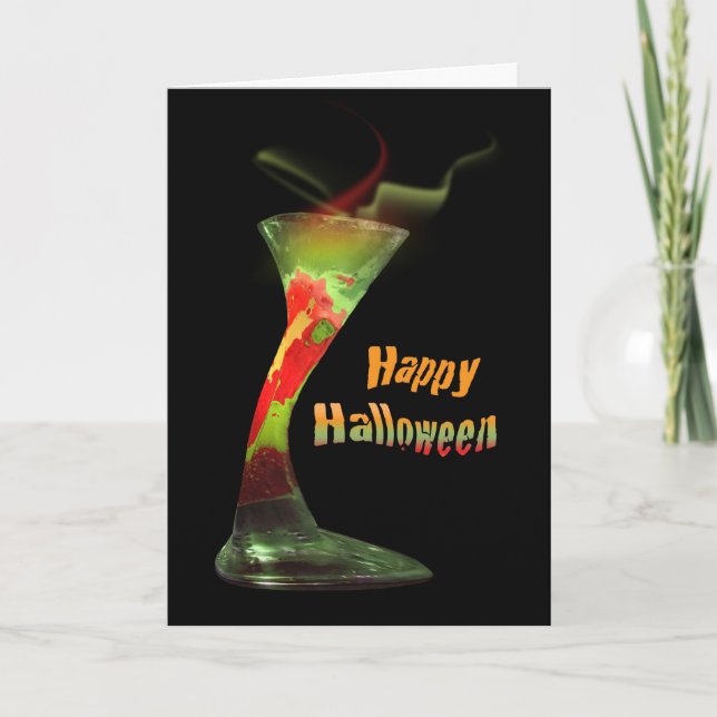 Funny Halloween birthday Card (Front)