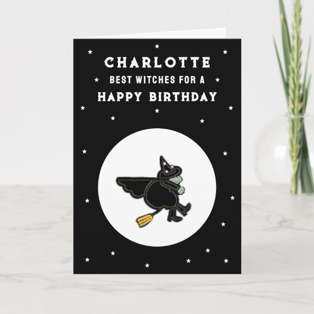 Funny Halloween Birthday Card (Front)