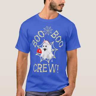 Funny Halloween Boo Boo Crew Nurse Halloween Costu T-Shirt