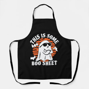 Funny Halloween Boo Ghost Halloween Apron