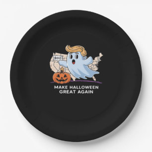 Funny Halloween Boo, Pumpkin Trumpkin, Make Hallow Paper Plate