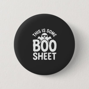 Funny Halloween Boo Sheet Ghost Design_1 2 Inch Round Button