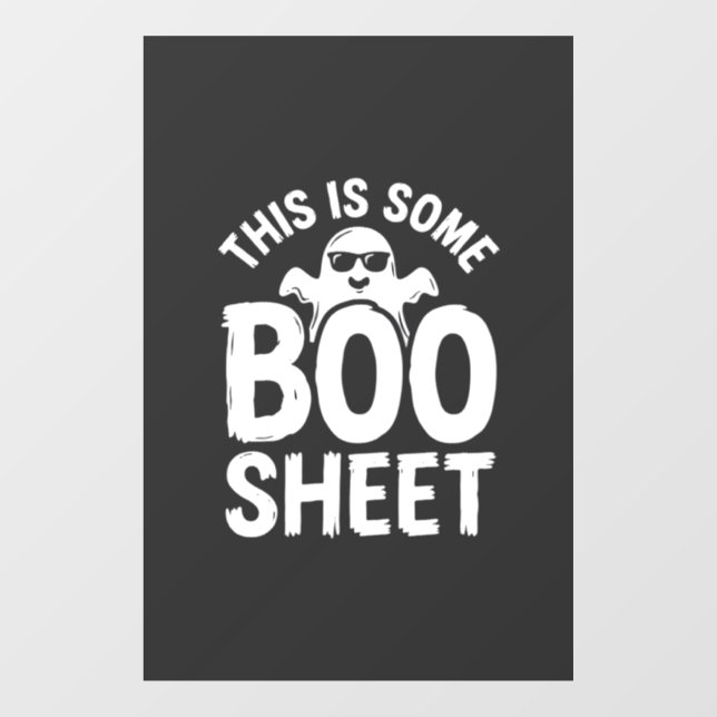 Funny Halloween Boo Sheet Ghost Design_1 Window Cling (Sheet)