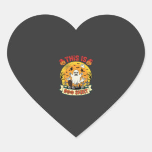 Funny Halloween Boo Sheet Ghost Graveyard Heart Sticker