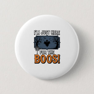 Funny Halloween Boos Vintage Ghost Shirt Design_1 2 Inch Round Button