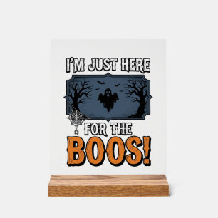 Funny Halloween Boos Vintage Ghost Shirt Design_1 Acrylic Sign