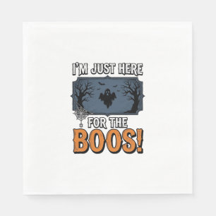 Funny Halloween Boos Vintage Ghost Shirt Design_1 Napkin