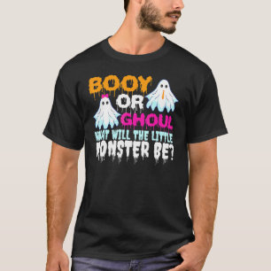 Funny Halloween Booy Or Ghoul Ghost Monster Gender T-Shirt