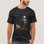 Funny Halloween Boxer and Skeleton T-Shirt<br><div class="desc">Funny Halloween Boxer and Skeleton</div>