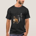 Funny Halloween Boxer Dog and The Reaper T-Shirt<br><div class="desc">Funny Halloween Boxer Dog and The Reaper</div>