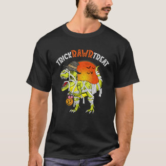 Funny Halloween Boys Trick Rawr Treat Dinosaur T R T-Shirt