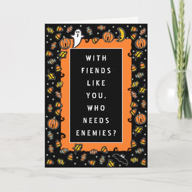 Funny Halloween  Card (Front)