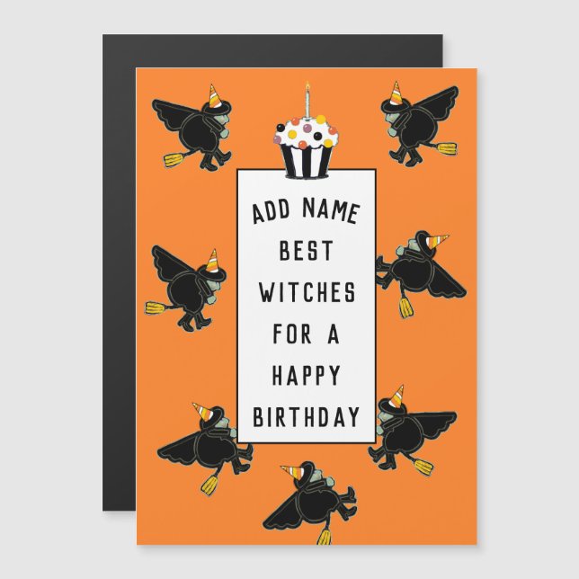 Funny Halloween Carte cadeau d'anniversaire (Devant / Derrière)