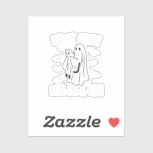 Funny Halloween Cat Ghost Forget Candy Give Me Cat