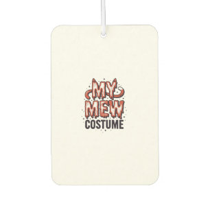Funny Halloween Cat Mew Costume Vintage Design_1 Air Freshener