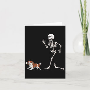 Funny Halloween Cavalier King Charles Spaniel And Card