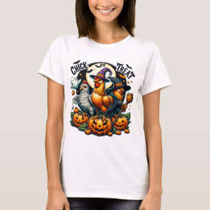 Funny Halloween Chick Or Treat Pumpkin Spooky Seas T-Shirt