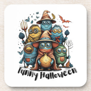 funny halloween coaster