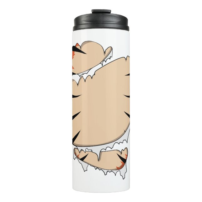 Funny Halloween Cool Funny Halloween For Tiger Thermal Tumbler (Front)