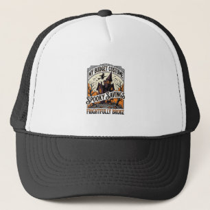 Funny Halloween Costume Broke Witch Haunted House Trucker Hat