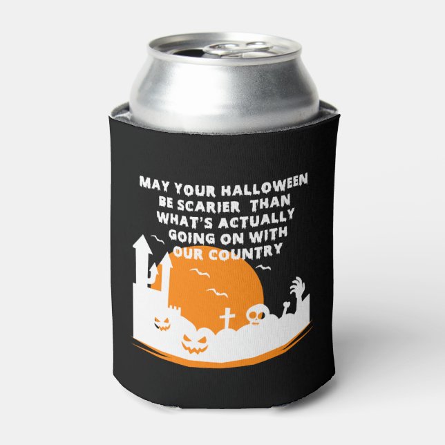 Funny Halloween Costume  Can Cooler (Can Front)
