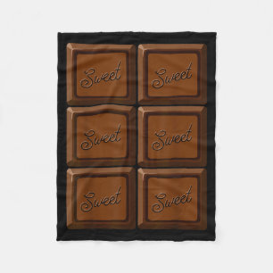 Funny Halloween Costume Chocolate Bar Fleece Blanket