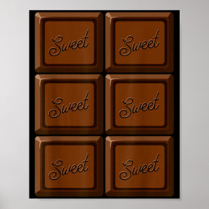 Funny Halloween Costume Chocolate Bar Poster