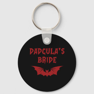 Funny Halloween Costume Dadcula's Bride Dracula Va Keychain