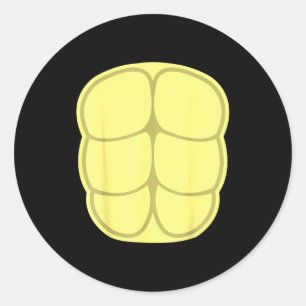 Funny Halloween Costume Diy Turtle Shell Animal Bo Classic Round Sticker