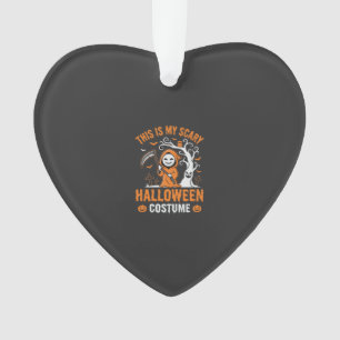 Funny Halloween Costume Grim Reaper Graveyard Desi Ornament
