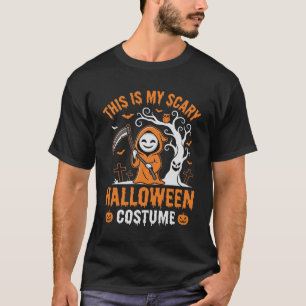 Funny Halloween Costume Grim Reaper Graveyard Desi T-Shirt