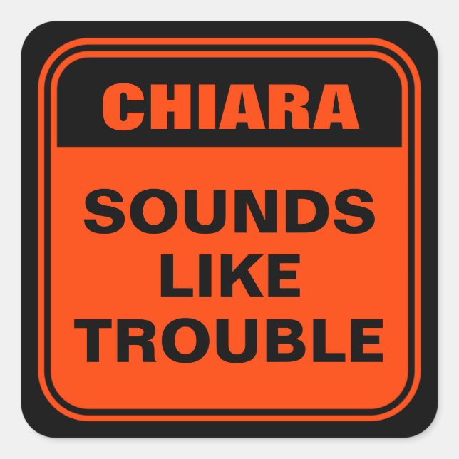 Funny Halloween costume orange road sign Square Sticker (Front)