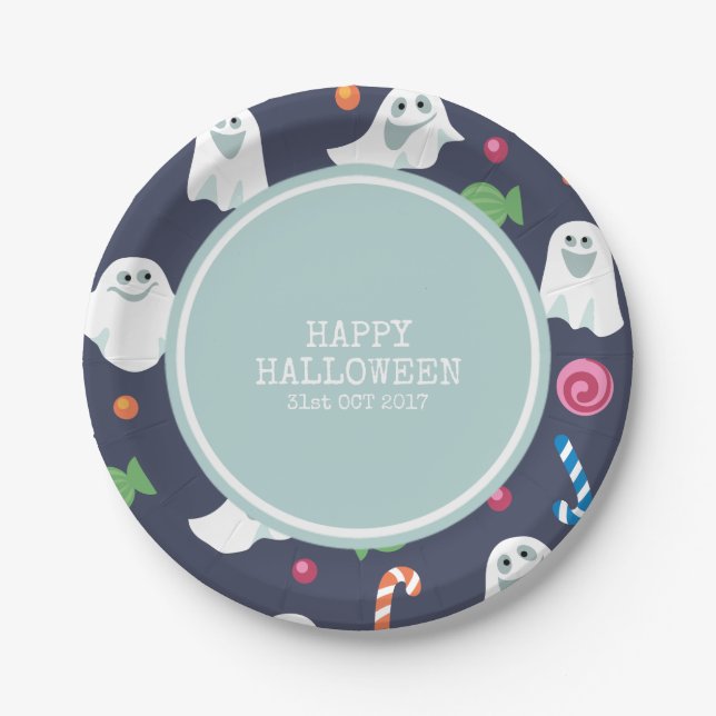 Funny Halloween Costume | Paper Plates (Front)