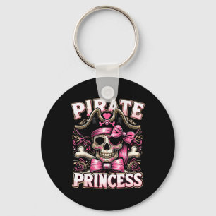 Funny Halloween Costume Pirate Princess Coquette B Keychain