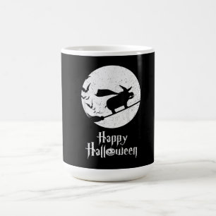 Funny Halloween Costume Witch Hippo Lover Gift Coffee Mug