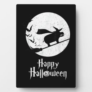 Funny Halloween Costume Witch Hippo Lover Gift Plaque