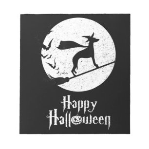 Funny Halloween Costume Witch WHIPPET Dog Lover Gi Notepad