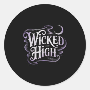 Funny Halloween Costumes Witchy Gift For Thead Classic Round Sticker