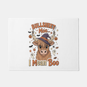 Funny Halloween Cow Bullsheet I Mean Doormat