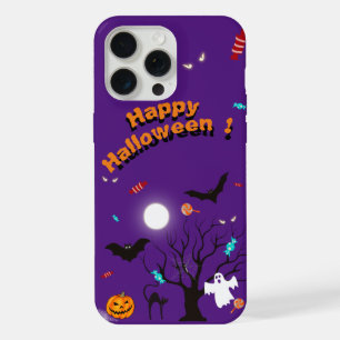 Funny Halloween creatures and candies iPhone 15 Pro Max Case