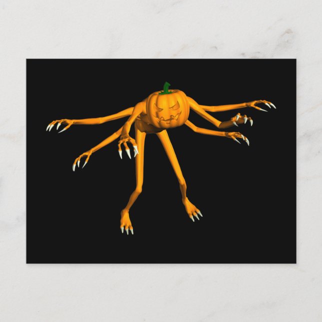 Funny Halloween Critter Postcard (Front)